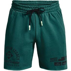 شورت Project Rock Heavyweight Terry للرجال من Under Armour 1377439 (as1، Alpha، s، عادي، عادي، Coastal Teal/عاجي - 722)
