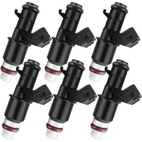 Fuel Injectors for Honda Accord 2003-2007, Pilot 2005-2011, Odyssey 2005-2017, Ridgeline 2006-2014. For Saturn Vue 2004-2007. For Acura MDX/TL 2003-2008.3.0L/3.2L/3.5L,16450RCAA01(6 Pcs).