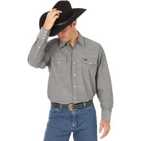 Wrangler Men's Performance Snap Long Sleeve Shirt