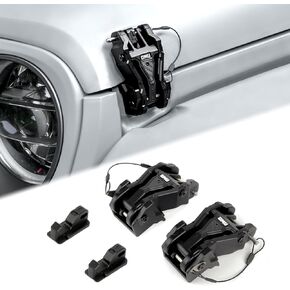قفل غطاء محرك السيارة MAIKER لـ 2018-2024 Jeep Wrangler JL Gladiator JT
