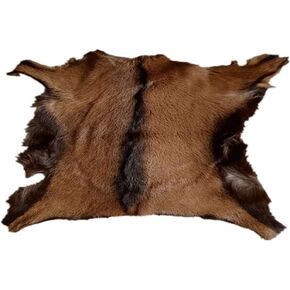 Real Antelope Goat Hide Fur Skin Pelt Fur Sheepskin Leather Fur Skin Clothing Accessories 1pcs (Approx 16"X20")