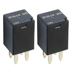 2Pcs 303-1AH-S-R1 12VDC 20A 4Pins Mini Micro Multi-Purpose Automotive Relay PA6T-GF30