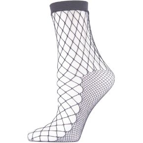 MeMoi Fishnet Ankle Socks