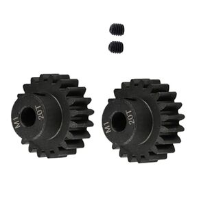 2Pcs 6494X 20-T Pinion Gear, 1.0 Metric Pitch, Fits 5mm Shaft (Compatible with Steel Spur Gears) for traxxas RTR Vehicle Upgrade Parts
