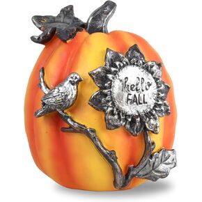 Needzo Pumpkin Decor, Fall Decorations for Home, Artificial Pumpkins Autumn Harvest Front Porch and Table Accents, 5.5 Inches