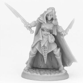 Bones Black Dark Elf Female Warrior