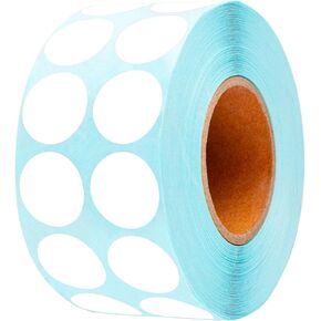 3000 Pcs Diamond Painting Bead Storage Containers Blank Labels, Circle Dot Self-Adhesiven Blank Writable Diamond Art Stickers for Name Number, Mark Items, Classroom and Office DIY