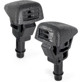 Click&Fit Windshield Washer Nozzles compatible with 2015-2024 Chevrolet Equinox, GMC Yukon, Cadillac Escalade, Buick Enclave – Wiper water jet sprayers replaces 95429754, 23181646, 2-pcs, 2-Outlets