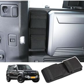 Car Interior Trunk Storage Box ‎ Compatible with Land Rover Defender 90 110 2020-2023 Models Oxford Cloth Car Trunk Storage Box Multifunctional Storage Bag for Car （Black）