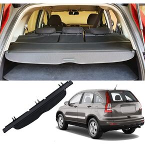 kaungka Cargo Cover Retractable Black for 07-11 Honda CRV