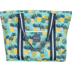 Salt Life Pineapple Paradise Beach Tote, Aruba Blue, OSFM