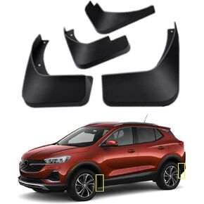 مجموعة اللوحات الطينية لمجموعة Buick Encore GX 2020-2024 Mud Splash Guard Fender الأمامية والخلفية 4-PC (لا توجد نماذج ST) in Kuwait