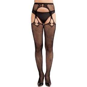 Sacina Full Body Black Fishnet Tights, Lace Fishnet Tights, Thigh High Fishnet stockings, Black fishnet, Fishnet stockings for Women, Gothic Accessories