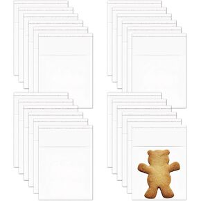 Small Clear Plastic Sealing Bags 200 Count 3" x 4" Small Adhesive Cellophane Bags Sticky Plastic Bags for Cookie Candy Bakery Jewelry Cards Beads Snacks Nuts Party Favor