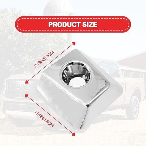 Door Handle Keyhole Frame Cover, Compatible with Nissan Armada Titan, Infiniti QX56, Replaces# 80647-ZC00A 80647-9FU0B,Silver in Kuwait