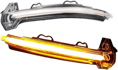 Hacreyatu Dynamic LED Turn Signal Side Mirror Lights Indicator Blinker For Audi A4 A5 B9 S4 S5 RS5 2017 2018 2019 (Yellow) in Kuwait