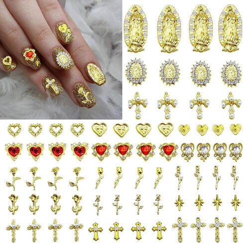 20pcs 3D Golden Bee Nail Art Charms Set for Cute Golden Bee Nails Crystal Chrome Y2K Acrylic Nail Art Supplies Accessories DIY Nail Decoration Gift in Saudi Arabia