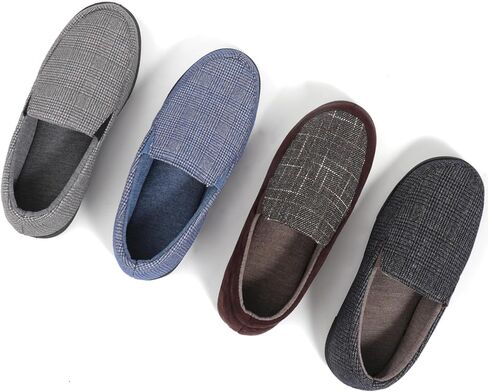 Zizor Men's Lightweight House Slipper with Memory Foam, Cozy Closed Back Bedroom Slipper for Indoor Outdoor, Gift for Father/Dad in Kuwait