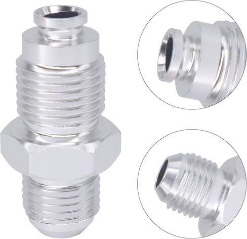 6AN Male Flare to M16x1.5 O Ring Seal Power Steering Adapter Fitting Thread Connector F06ANPSM1615 Aluminum in Saudi Arabia