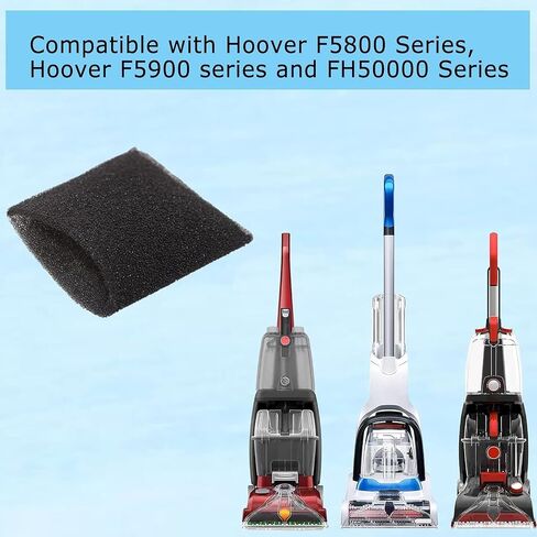 Aolleteau 4 Pack Foam Tank Filter Compatible with Hoover Steam Vacuum Cleaner F5800 Series in Kuwait