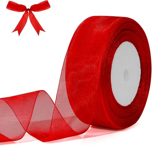 Brown Ribbon Fall Ribbon 1 1/2 Inch Organza Ribbon Tan Chiffon Ribbon Shimmer Sheer Ribbon 50 Yards Khaki Tulle Ribbon For Gift Wrapping Halloween Christmas Ribbons For Crafts Flower Bouquet Hair Bows in Saudi Arabia