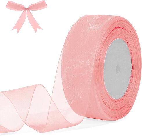 Brown Ribbon Fall Ribbon 1 1/2 Inch Organza Ribbon Tan Chiffon Ribbon Shimmer Sheer Ribbon 50 Yards Khaki Tulle Ribbon For Gift Wrapping Halloween Christmas Ribbons For Crafts Flower Bouquet Hair Bows in Saudi Arabia