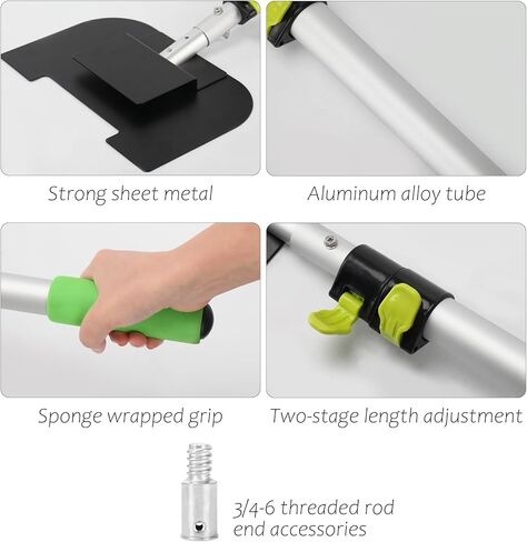 حامل تمديد مسطح بطول 9.8 قدم - ضع واقي الحافة بسهولة أثناء ضبط الأشرطة - يحسن الإنتاجية - يأتي مع ملحق نهاية قضيب ملولب 3/4-6 - ملحقات النقل بالشاحنات in Kuwait