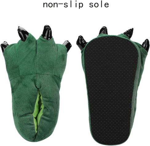 Dinosaur Slipper Plush Animal Claw Shoes for Adult Kid Halloween Costume Slippers Cute Tricky Paw Footwear Cosplay Party Prop in Saudi Arabia