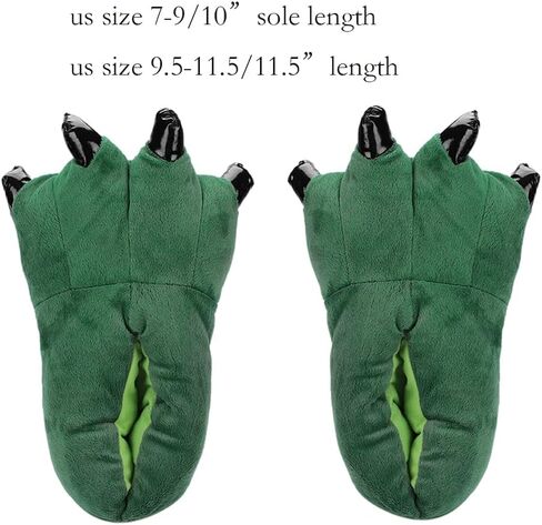 Dinosaur Slipper Plush Animal Claw Shoes for Adult Kid Halloween Costume Slippers Cute Tricky Paw Footwear Cosplay Party Prop in Saudi Arabia