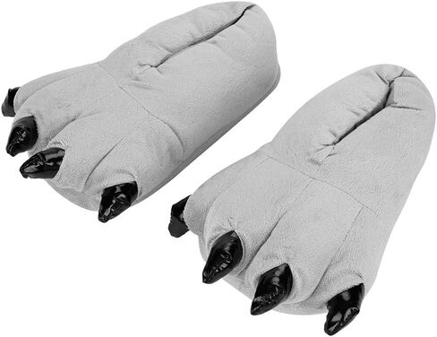 Dinosaur Slipper Plush Animal Claw Shoes for Adult Kid Halloween Costume Slippers Cute Tricky Paw Footwear Cosplay Party Prop in Saudi Arabia