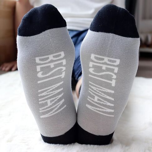 جوارب Moyel Groomsmen، جوارب العريس، جوارب أفضل للرجال، مجموعة هدايا لرفقاء العريس مكونة من 8 قطع in Kuwait