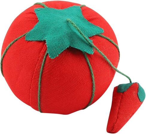 2Pcs/Set Pin Cushion Needle Pincushion Pin Cute Tomato Ball Shape Needle Tomato Pin Cushion Holder Tomato Emery Wrist Pin Cushions Sewing Pin Cushion for Sewing Needlework Accessory in Saudi Arabia