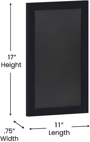 لافتة سبورة مغناطيسية للتثبيت على الحائط من Flash Furniture Canterbury - لمسة نهائية بيضاء - 11 بوصة × 17 بوصة - لوحة رسائل معلقة رأسيًا أو أفقيًا in Saudi Arabia