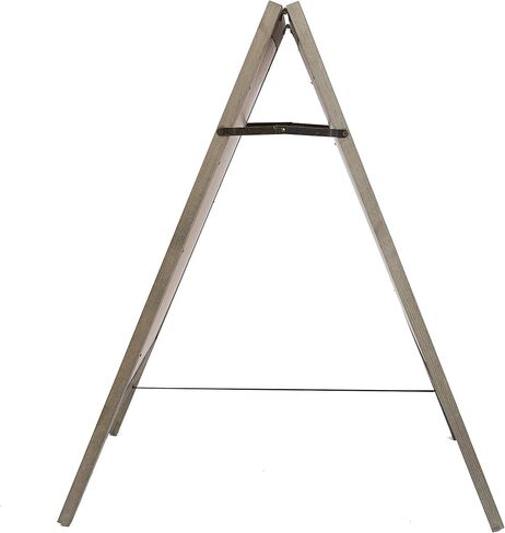 Liry Products Freestanding Vintage Rustic Stained Distressed Torched Whitewashed Wood A-Frame Sidewalk Chalkboard Sign Sandwich Memo Message Double-Sided Bulletin Board Restaurants Boutiques Stores in Kuwait