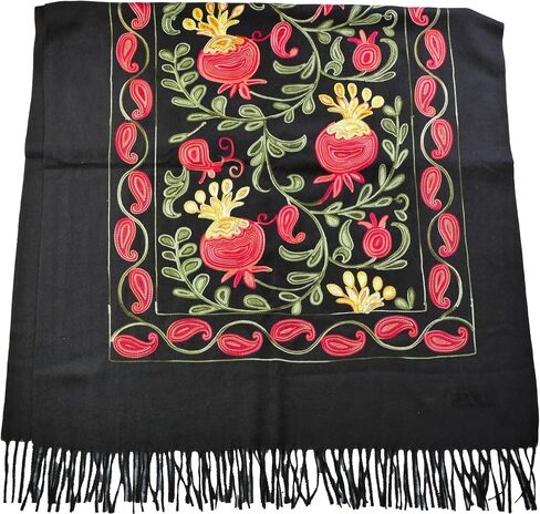 DOFOTAWN Women's Embroidered Oversize Tassel Shawl Scarf Wraps for Women Christmas Gifts in Saudi Arabia
