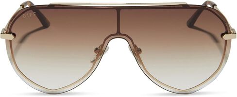 DIFF Imani Designer Oversized Shield Sunglasses for Women UV400 Protection in Saudi Arabia