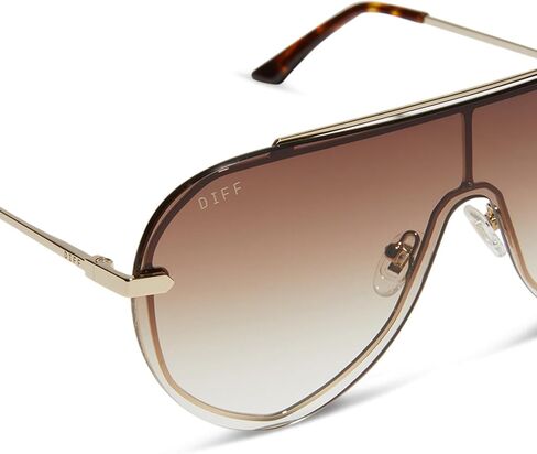 DIFF Imani Designer Oversized Shield Sunglasses for Women UV400 Protection in Saudi Arabia