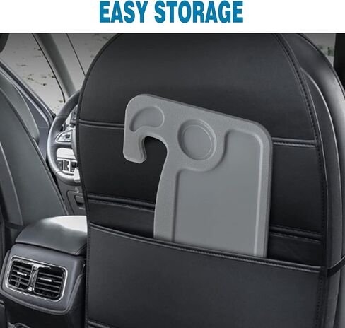 Steering Wheel Tray Universal Double-Sided Car Food Trays for Eating Reading Car Tray Table for Travel Cup Holder Desk for Driver Car Laptop Mount (Gray) in Kuwait