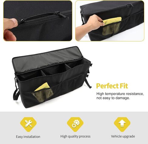 Jimen Compatible with Jeep Wrangler TJ 1997-2006, Trunk Storage Bag Cargo Organizer, Passenger Side in Saudi Arabia