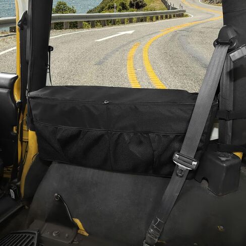 Jimen Compatible with Jeep Wrangler TJ 1997-2006, Trunk Storage Bag Cargo Organizer, Passenger Side in Saudi Arabia
