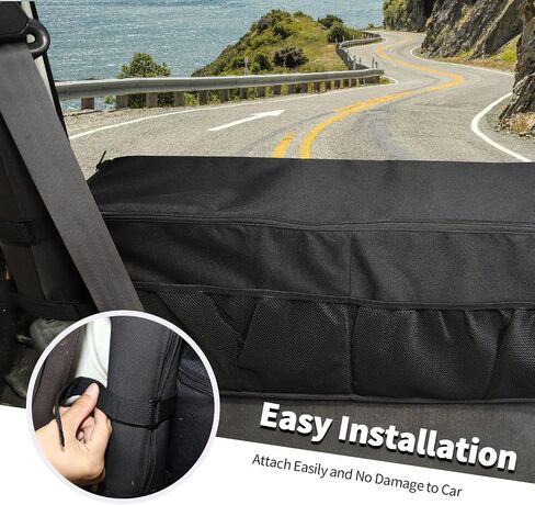 Jimen Compatible with Jeep Wrangler TJ 1997-2006, Trunk Storage Bag Cargo Organizer, Passenger Side in Saudi Arabia