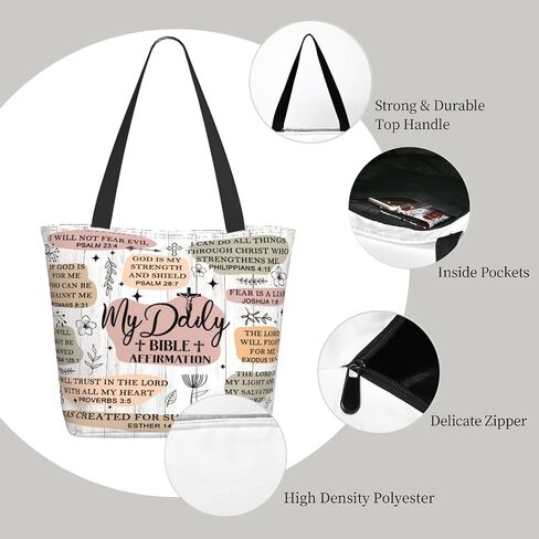 Bible Tote Bags For Women Christian Gifts For Women Church Bags Christian Tote Bag Faith Gifts For Mother'S Day in Kuwait