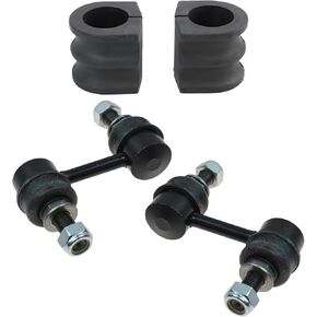 TRQ Front Suspension Kit Sway Bar Bushing Set Sway Bar Stabilizer Link Compatible with 2004-2015 Nissan TITAN