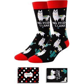 Funny Gift Ideas for Men - Crazy Llama Gifts, Taco Socks Shark Socks Avocado Socks