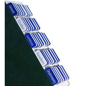 Bible Tabs for Women/Men/Kids, Blue White Bible Tabs with Large Print Easy to Read, Catholic Bible Tabs Old and New Testament Bible Journaling Tabs Catholic Christian Gift