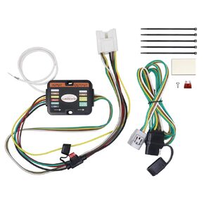 Custom Fit Vehicle 4-Way Flat Trailer Wiring Harness Compatible with 2020-2024 Toyota Highlander Without Factory Package, Vehicle Side, Plug and Play Connector