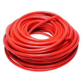 HPS 1/8" ID Red high temp reinforced silicone heater hose tubing, 100 feet length, Max Temperature Rating: 350F, Bend Radius: 1/2"