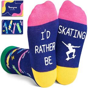 HAPPYPOP Boys Socks Girls Socks Skateboard Socks For Boy Skateboarder Socks, Boys Gifts Girls Gifts Skateboard Gifts For Teenage Boys Skateboarder Gifts For Boys