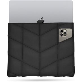 Puffy Laptop Sleeve 15-16 inch, Puffer Laptop Carrying Case for Women, Pillow Case Compatible for MacBook Air 15 & MacBook Pro 16 M3, Diamond Stitched Sleeve