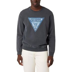 GUESS Men's Eco Triangle Patch Sweatshirt